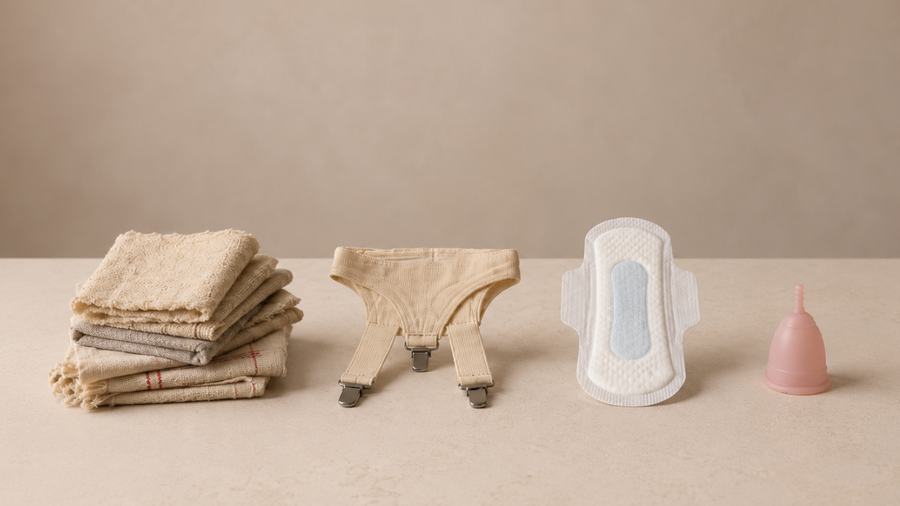 Period Products Through History